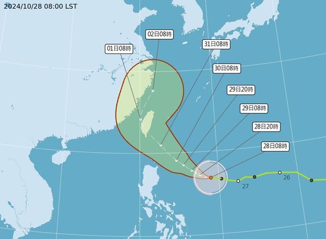 專家：颱風康芮不排除直接登陸 對台威脅大